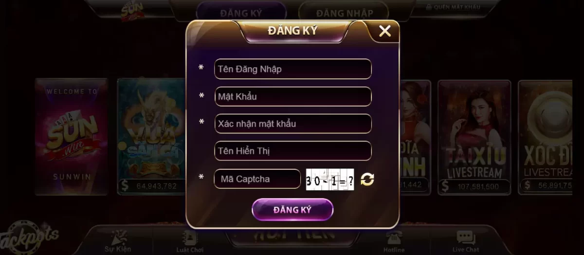 Quy định khi đăng ký tài khoản Sunwin