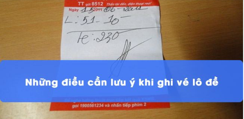 Cần lưu ý gì khi đánh lô đề chuẩn